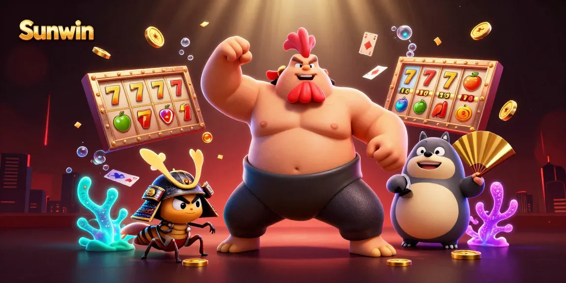Experience thrilling wins with Sunwin's dynamic slot games, featuring captivating characters and rich casino elements.