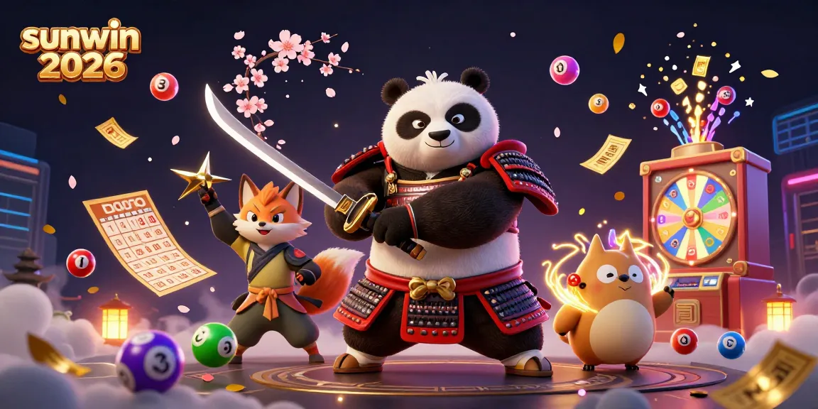 Engage in thrilling gameplay at Sunwin 2026 with vibrant lottery theme and dynamic 3D characters.