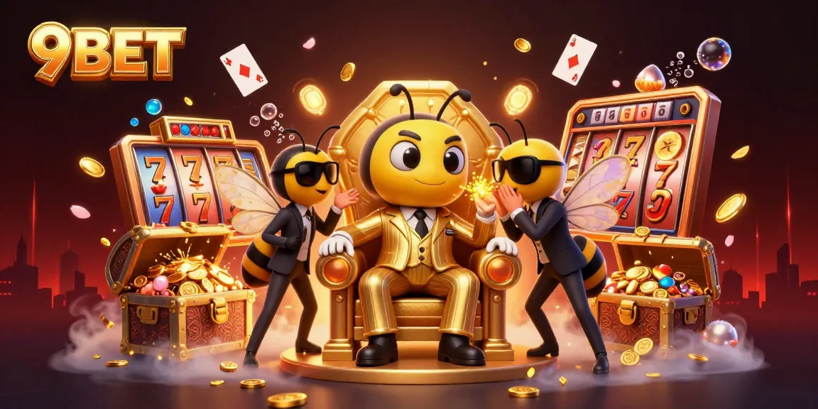 Engage with thrilling 9BET casino experiences featuring animated slot reels and a vibrant game atmosphere.