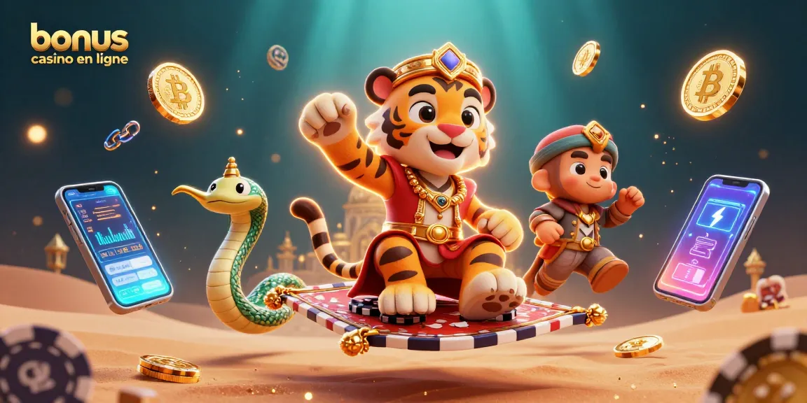 Profitez du bonus casino en ligne avec des éléments de jeu animés et captivants dans un monde fantastique