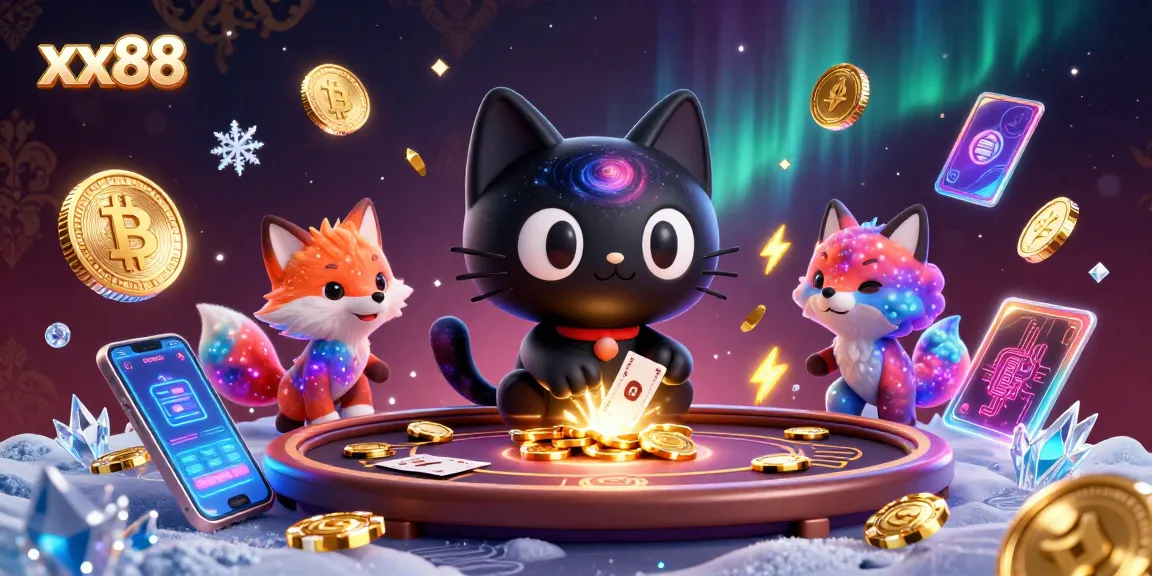 Experience thrilling gameplay at xx88, featuring vibrant elements of a cosmic casino.