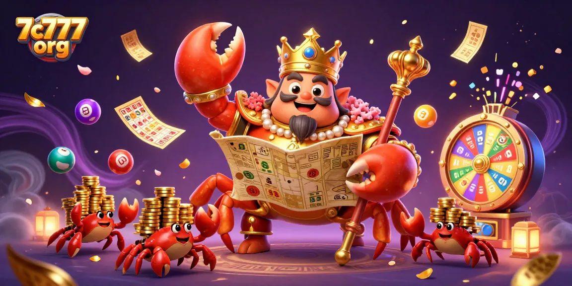 Experience the exciting world of 7c777 org where the golden crab emperor presides over dynamic lottery games.