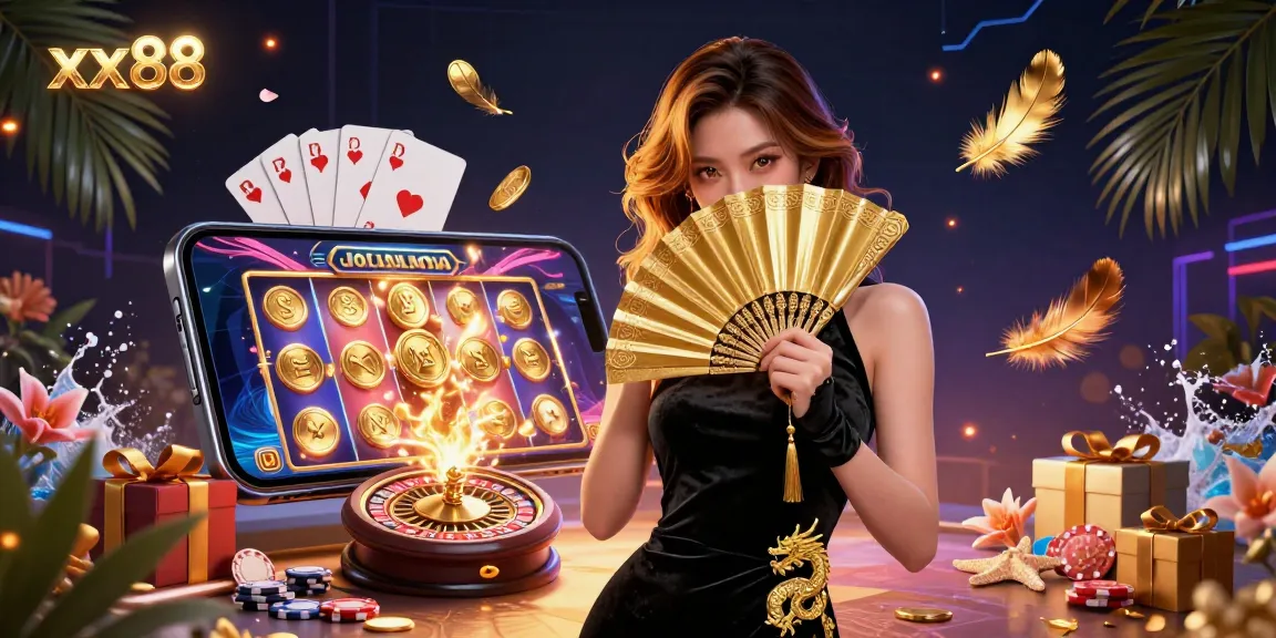Engage in thrilling gaming action at xx88, featuring captivating visuals and dynamic slot game elements.