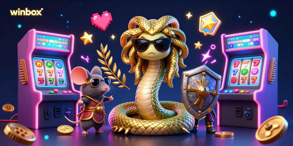 Spin the reels and win big at winbox with a vibrant 3D casino illustration showcasing slots.