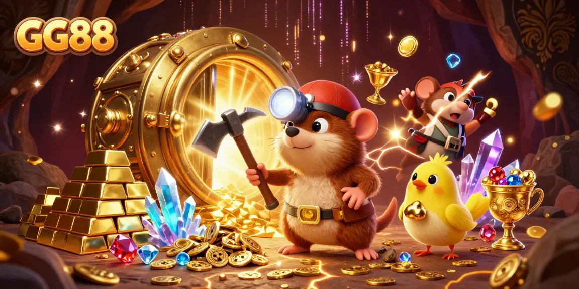 Engage with GG88 to hunt treasures and gems in an exciting underground casino adventure.