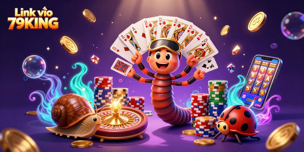 Spin to win big at Link vào 79KING with vibrant casino illustrations featuring exciting gameplay.