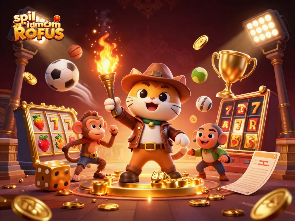 Experience the excitement of spil uden om ROFUS casino gaming with dynamic elements and vibrant characters.