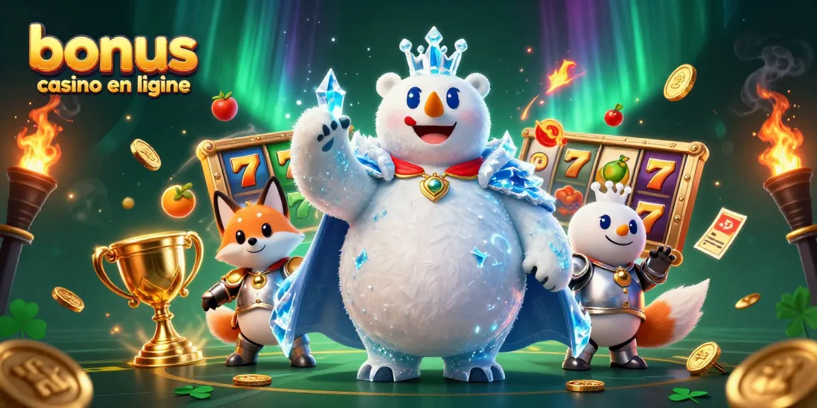 Plongez dans l'univers fascinant du bonus casino en ligne avec notre illustration animée et interactive.