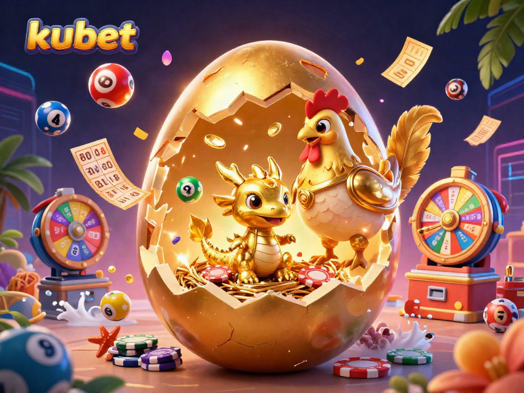 Play and win exciting prizes with kubet featuring dynamic lottery elements and a golden dragon.