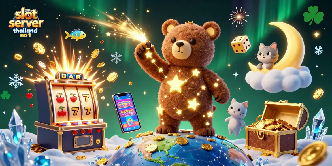 spinning the slot server thailand no 1 with golden coins from the jackpot explosion and vibrant casino elements