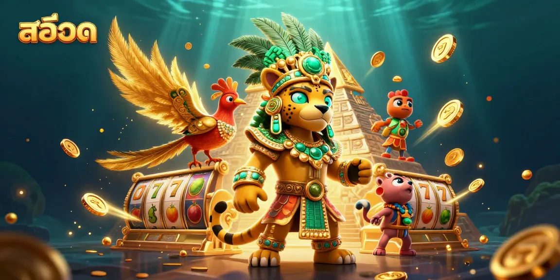 Engage with สล็อต in an exciting 3D casino scene filled with vibrant slot elements and dynamic action.