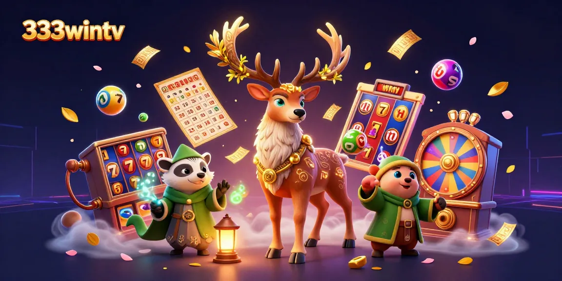 Engage in thrilling gameplay at 333wintv with vibrant slot reels and lively casino elements.
