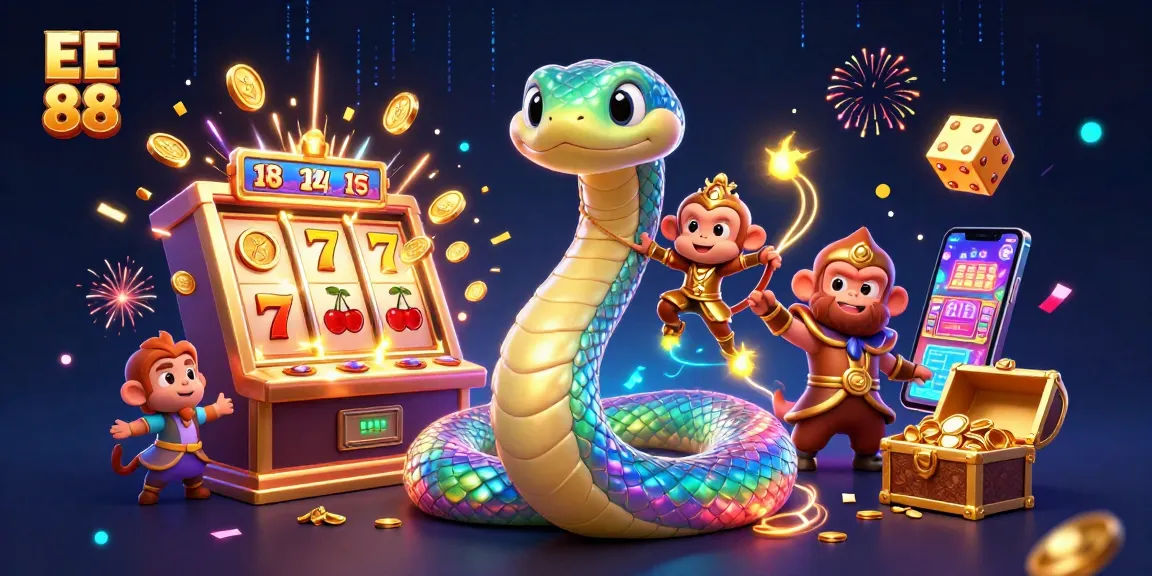 Experience exciting wins at EE 88 with jackpot slots and vibrant casino elements all around.