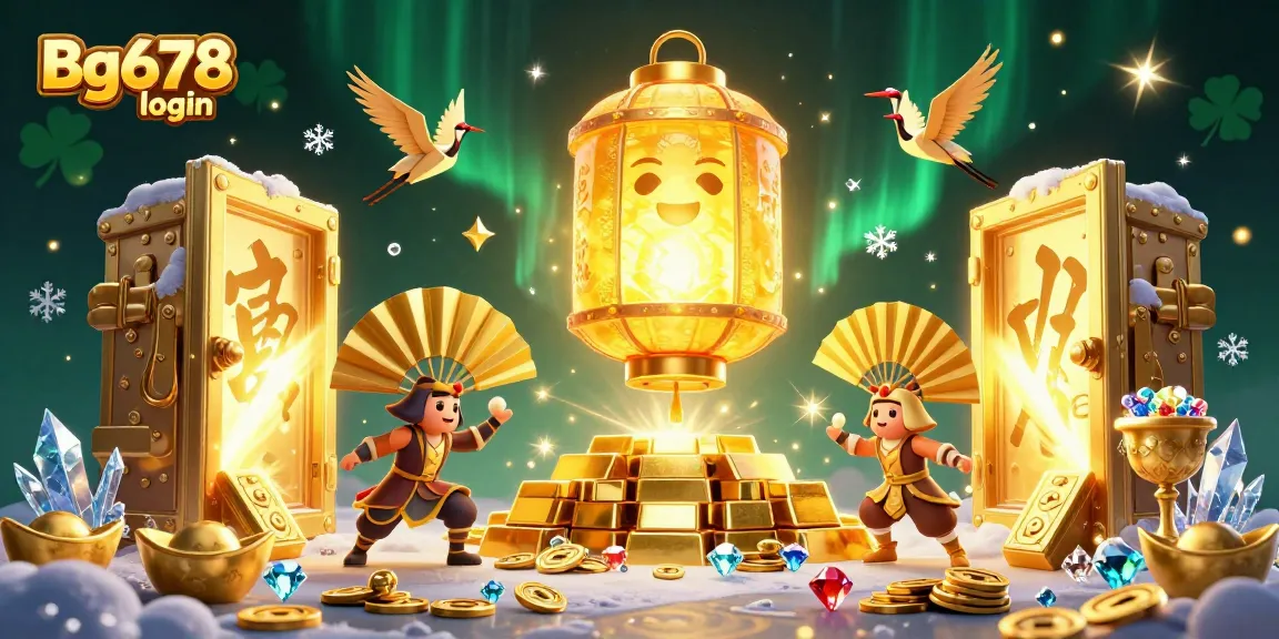 Engage in big wins with Bg678 login at an exciting online casino featuring vibrant characters and treasures.