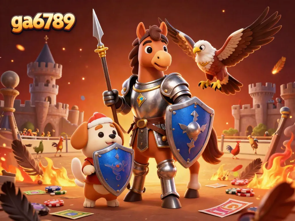 Experience thrilling cockfighting excitement at ga6789 with a dynamic array of characters and elements.