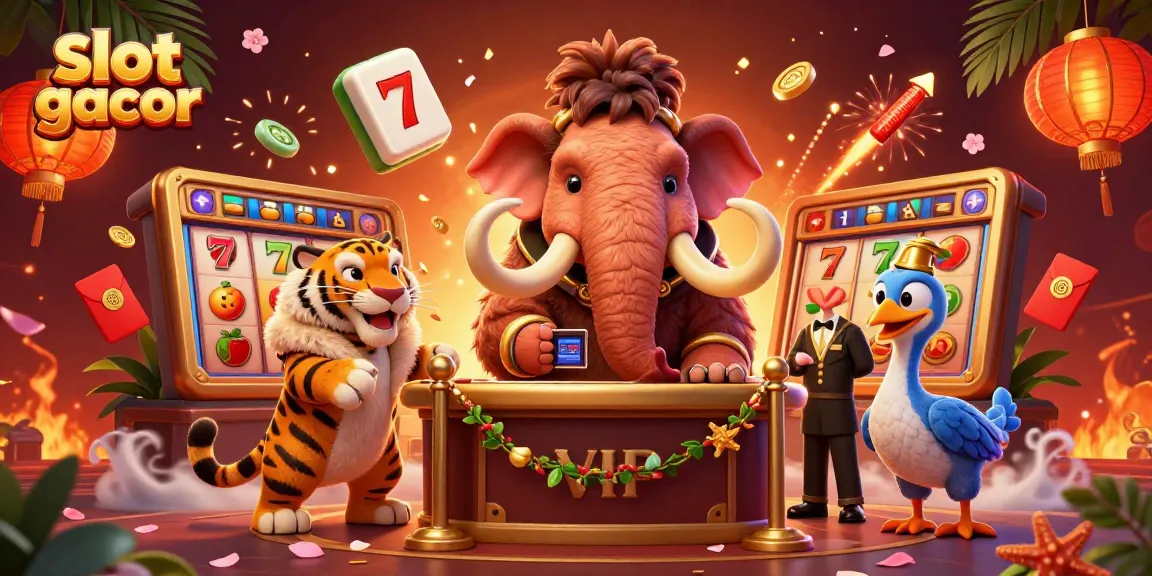 Enjoy thrilling slot gacor action with exclusive VIP access at the dynamic casino entrance featuring vibrant gaming elements.