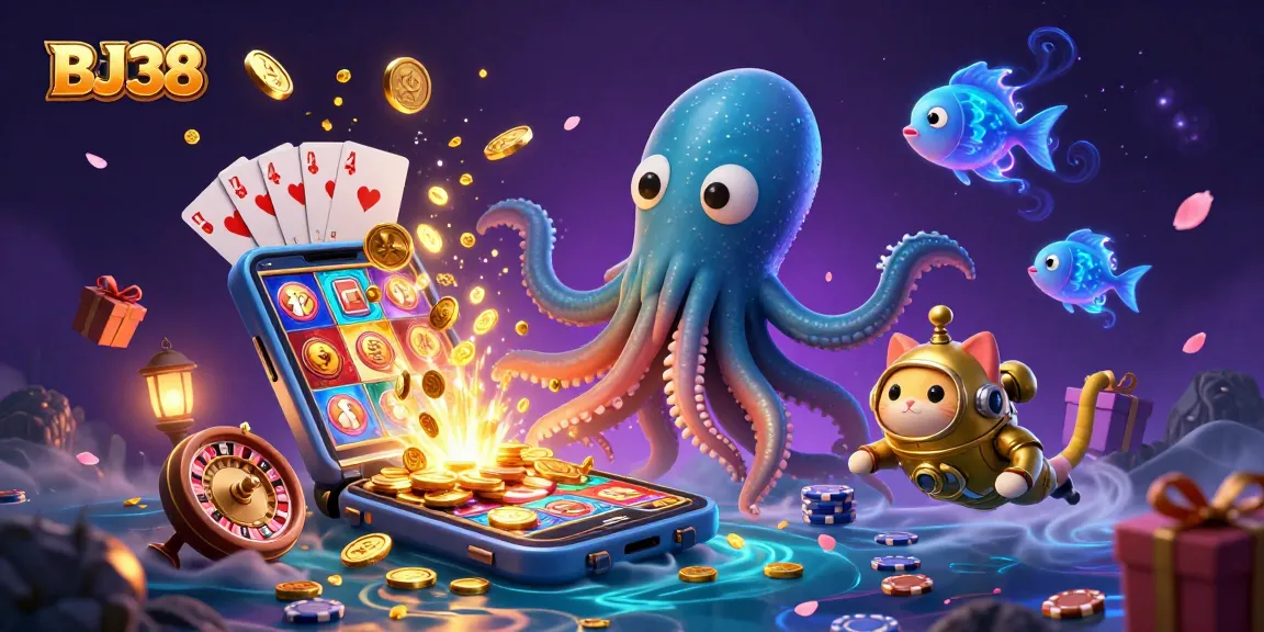 Spin to win with BJ38! Explore a vibrant underwater casino world featuring thrilling slot games.