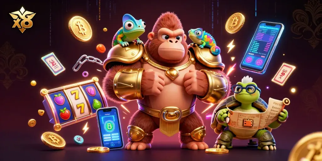 Engage with exciting casino action featuring xx 8 characters and vibrant gaming elements.